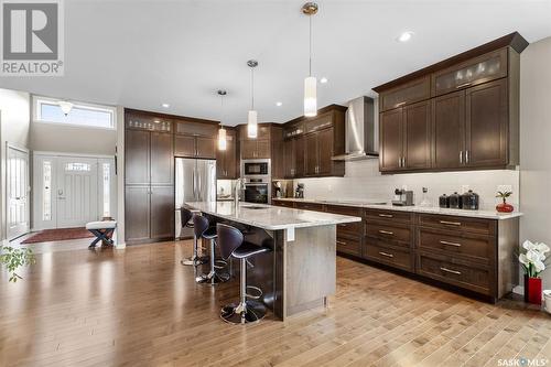 243 Fleming Crescent, Saskatoon, SK - Indoor Photo Showing Kitchen With Upgraded Kitchen