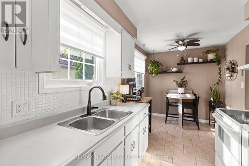 4 Barry Street, St. Catharines, ON - Indoor Photo Showing Kitchen With Double Sink