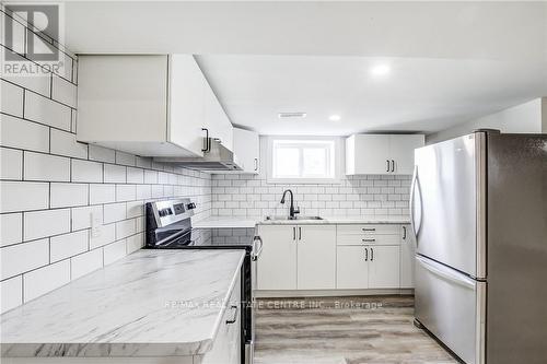 Bsmt - 2 Lydia Street, Hamilton, ON - Indoor Photo Showing Kitchen With Stainless Steel Kitchen With Upgraded Kitchen