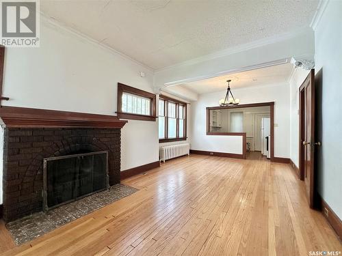 1839 Retallack Street, Regina, SK - Indoor Photo Showing Living Room With Fireplace