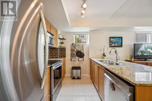 125 - 20 Elsie Lane, Toronto, ON - Indoor Photo Showing Kitchen With Double Sink With Upgraded Kitchen