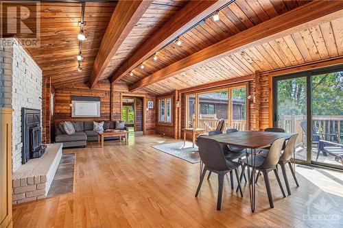 3826 Stonecrest Road, Ottawa, ON - Indoor Photo Showing Dining Room With Fireplace