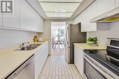 203 - 205 Wynford Drive, Toronto, ON - Indoor Photo Showing Kitchen With Double Sink