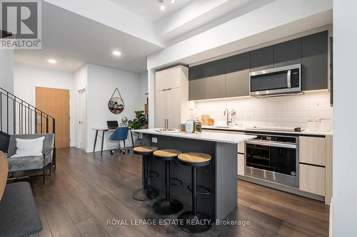 154 Logan Avenue, Toronto, ON - Indoor Photo Showing Kitchen With Upgraded Kitchen