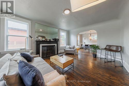 296 King Street E, Oshawa, ON - Indoor Photo Showing Living Room With Fireplace