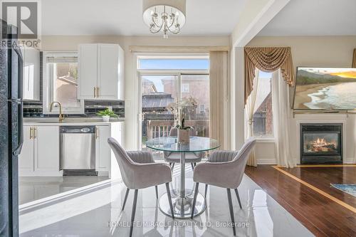 44 Wellspring Drive, Brampton, ON - Indoor Photo Showing Dining Room With Fireplace