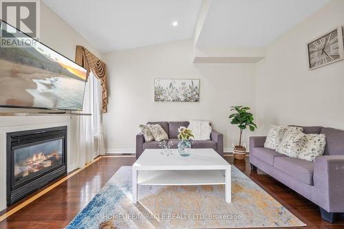 44 Wellsprings Drive, Brampton, ON - Indoor Photo Showing Living Room With Fireplace