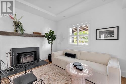 1030 Ossington Avenue, Toronto, ON - Indoor Photo Showing Living Room With Fireplace