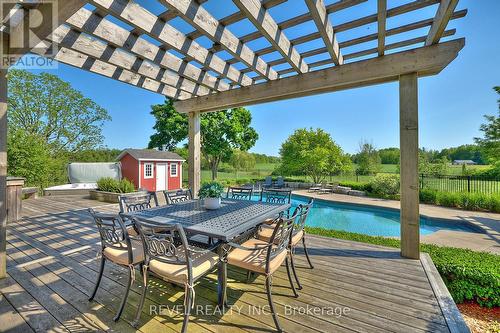 858 Metler Road, Pelham, ON - Outdoor With In Ground Pool With Deck Patio Veranda