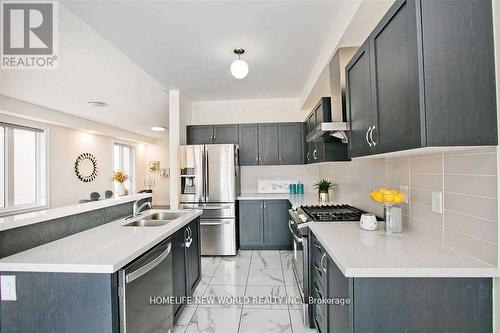 12 Mac Frost Way, Toronto, ON - Indoor Photo Showing Kitchen With Double Sink With Upgraded Kitchen