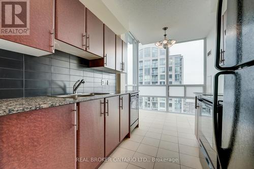 3302 - 3515 Kariya Drive, Mississauga, ON - Indoor Photo Showing Kitchen With Double Sink