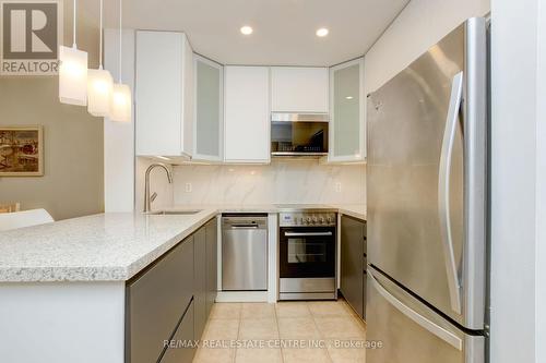 117 - 35 Via Rosedale, Brampton, ON - Indoor Photo Showing Kitchen With Stainless Steel Kitchen With Upgraded Kitchen