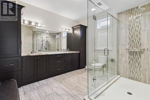 Master Ensuite: granite,heated floors, double sink - 3 - 2290 Torrey Pines Way, London, ON - Indoor Photo Showing Bathroom