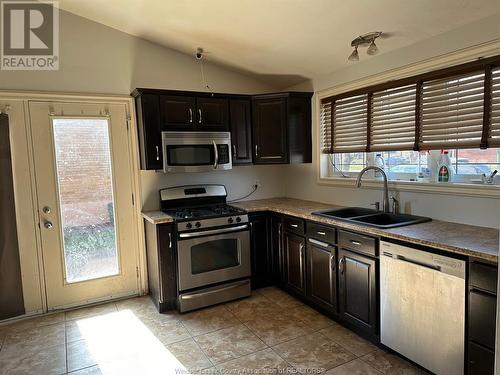 3610 Woodland, Windsor, ON - Indoor Photo Showing Kitchen With Double Sink