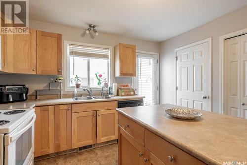 48 2801 Windsor Park Road, Regina, SK - Indoor Photo Showing Kitchen With Double Sink