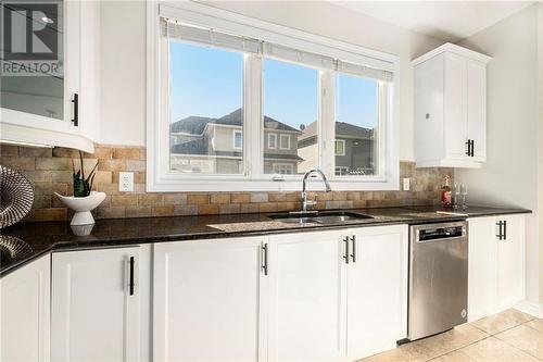 Big Kitchen windows for natural sunlight - 2212 Sunset Cove Circle, Ottawa, ON - Indoor Photo Showing Kitchen With Double Sink