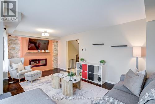 187 Hawkview Boulevard, Vaughan, ON - Indoor Photo Showing Living Room With Fireplace