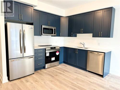 397 Codd'S Road Unit#204, Ottawa, ON - Indoor Photo Showing Kitchen With Stainless Steel Kitchen With Double Sink