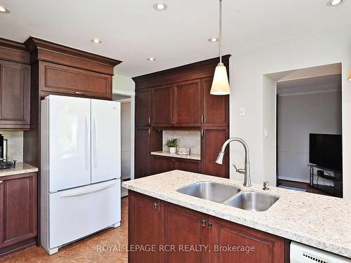 74 Old Yonge St, Aurora, ON - Indoor Photo Showing Kitchen With Double Sink