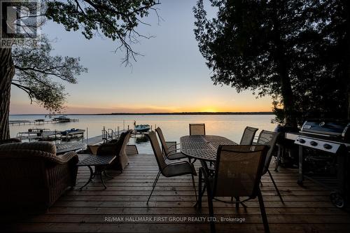 7406 Glen Ellen Drive, Ramara, ON - Outdoor With Body Of Water With Deck Patio Veranda With View