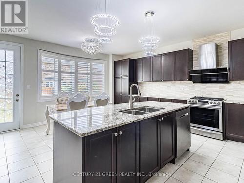 499 Dougall Avenue, Caledon, ON - Indoor Photo Showing Kitchen With Double Sink