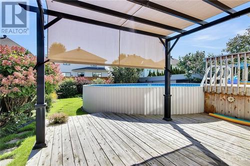 Covered deck for lounging - 14 Knowlton Drive, Ottawa, ON - Outdoor With Deck Patio Veranda With Exterior