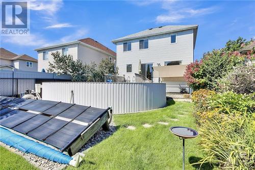 Solar panels at the back of the yard - 14 Knowlton Drive, Ottawa, ON - Outdoor With Exterior