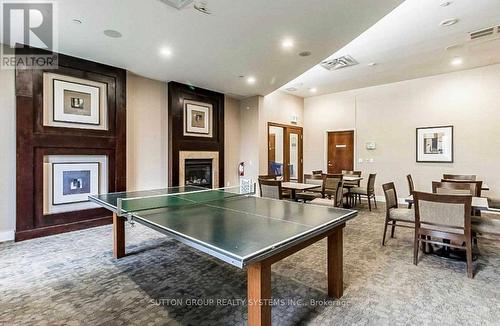 1001 - 55 Strathaven Drive, Mississauga, ON - Indoor With Fireplace