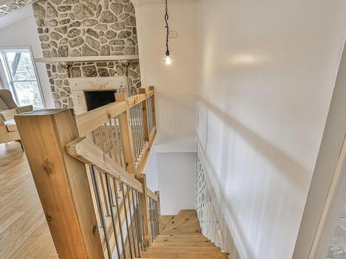 Staircase - 2659  - 2661 Ch. Du Village, Saint-Adolphe-D'Howard, QC - Indoor Photo Showing Other Room With Fireplace