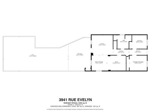 Plan (croquis) - 3937  - 3941 Rue Evelyn, Montréal (Verdun/Île-Des-Soeurs), QC 