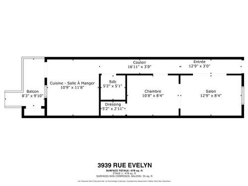 Plan (croquis) - 3937  - 3941 Rue Evelyn, Montréal (Verdun/Île-Des-Soeurs), QC 