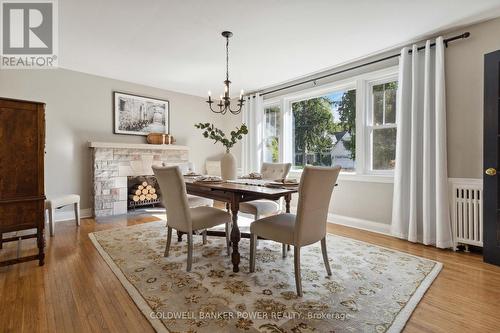 142 Elworthy Avenue, London, ON - Indoor Photo Showing Dining Room With Fireplace