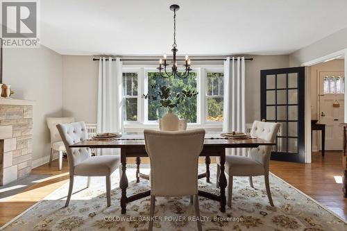 142 Elworthy Avenue, London, ON - Indoor Photo Showing Dining Room With Fireplace