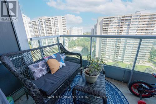 1412 - 1 Elm Drive W, Mississauga, ON - Outdoor With Balcony