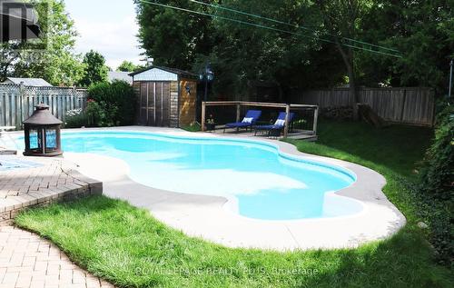 69 Birchway Place, Halton Hills, ON - Outdoor With In Ground Pool With Deck Patio Veranda With Backyard