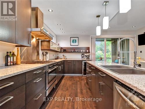 129A Cartier Street, Ottawa, ON - Indoor Photo Showing Kitchen With Double Sink With Upgraded Kitchen