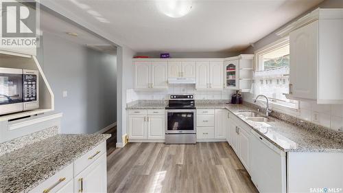 4619 7Th Avenue, Regina, SK - Indoor Photo Showing Kitchen With Double Sink