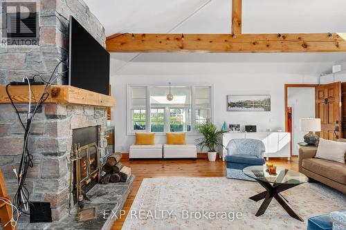 105 Hedge Road, Georgina, ON - Indoor Photo Showing Living Room With Fireplace