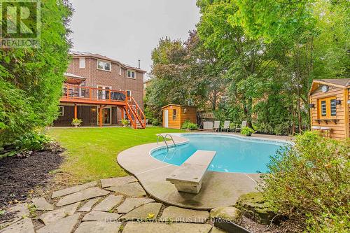 8 Lombardy Crescent, Brampton, ON - Outdoor With In Ground Pool With Deck Patio Veranda With Backyard