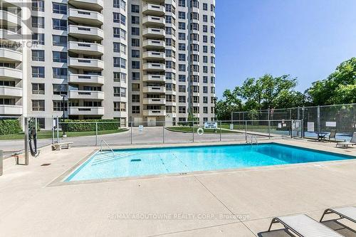 503 - 1201 North Shore Boulevard E, Burlington, ON - Outdoor With In Ground Pool With Balcony With Facade