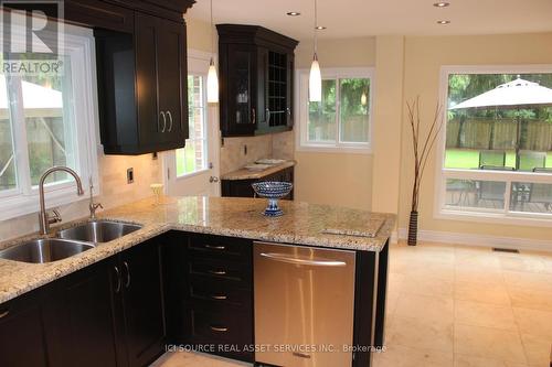 293 Stills Lane, Oakville, ON - Indoor Photo Showing Kitchen With Double Sink