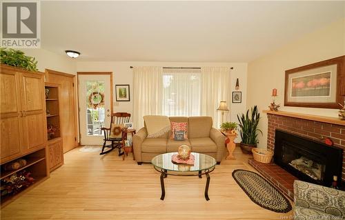 247 Canterbury Drive, Fredericton, NB - Indoor Photo Showing Living Room With Fireplace