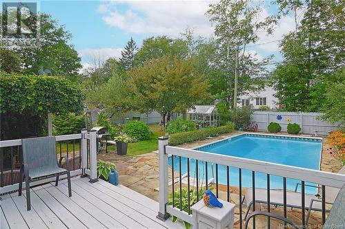 247 Canterbury Drive, Fredericton, NB - Outdoor With In Ground Pool With Deck Patio Veranda