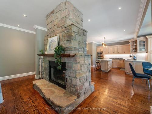 1294 Commerce St, Pickering, ON - Indoor Photo Showing Living Room With Fireplace