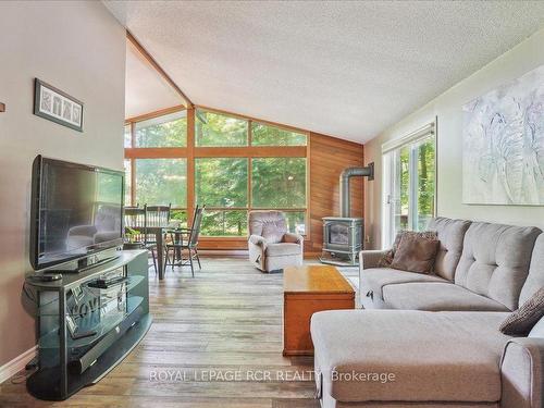 859 Sixth St N, South Bruce Peninsula, ON - Indoor Photo Showing Living Room With Fireplace