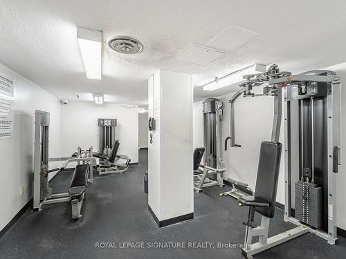 1702-155 Marlee Ave, Toronto, ON - Indoor Photo Showing Gym Room