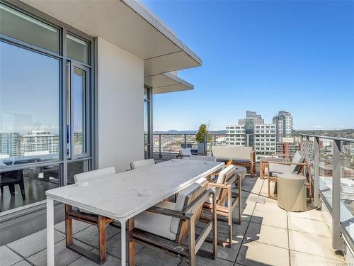 1602-728 Yates St, Victoria, BC - Outdoor With Deck Patio Veranda With View With Exterior