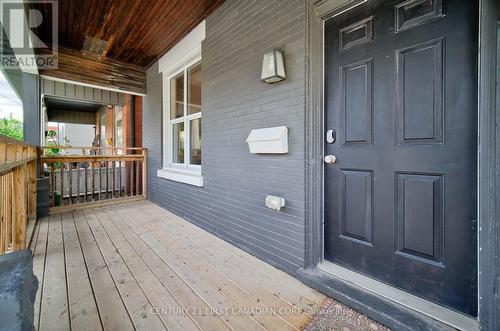 Entrance to Upper Unit (Front Door) - 425 English Street, London, ON - Outdoor With Deck Patio Veranda With Exterior