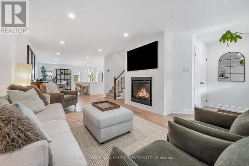 145 Gatwick Drive, Oakville, ON - Indoor Photo Showing Living Room With Fireplace