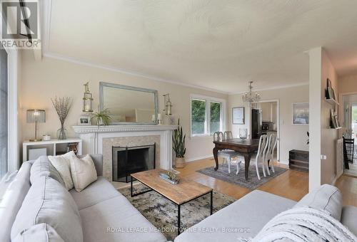 400 Friendship Avenue, Toronto, ON - Indoor Photo Showing Living Room With Fireplace